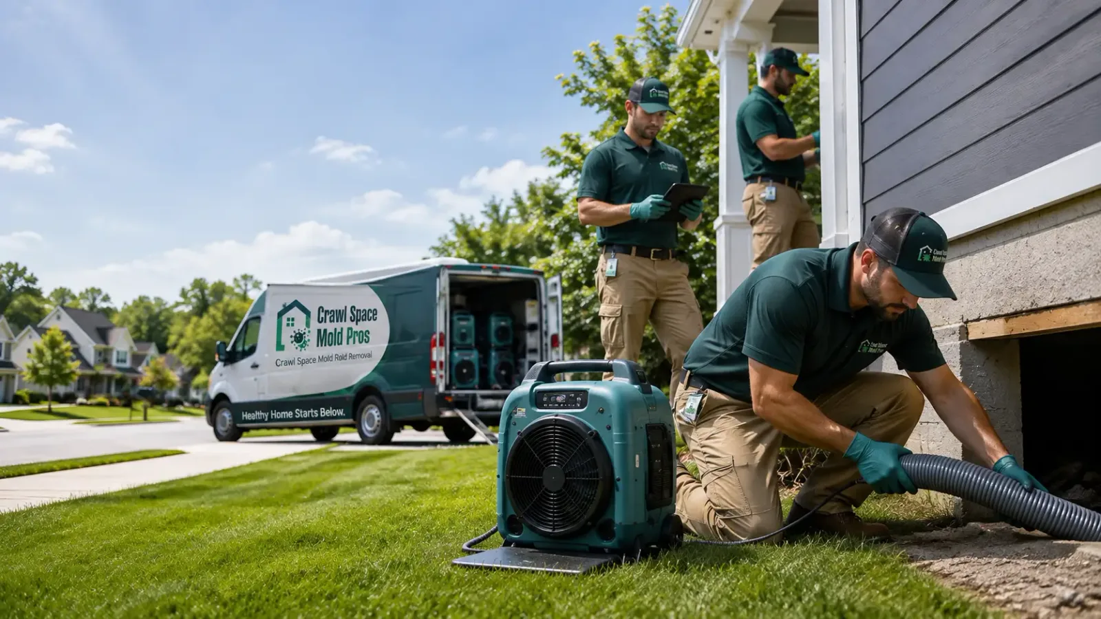 Crawl Space Mold Removal in Drakesville, IA